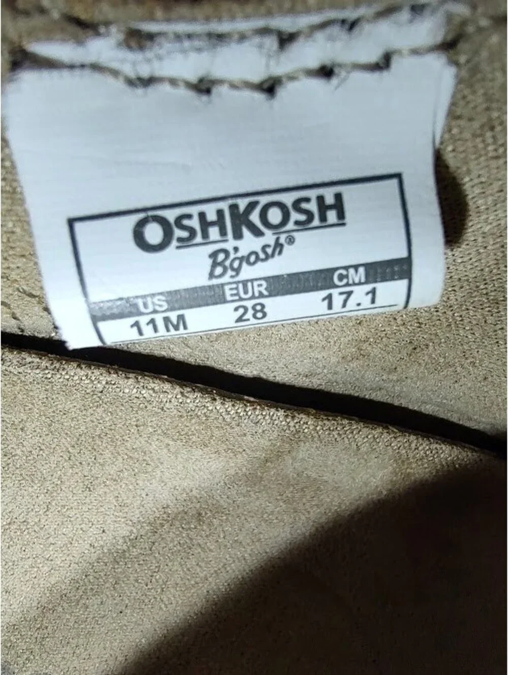 OshKosh B'gosh Toddler Beige Sandals Size 11M